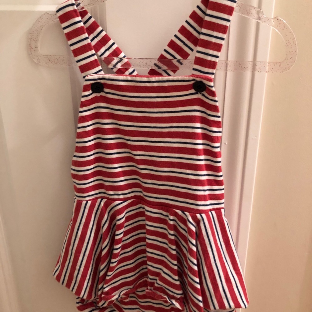 Ralph Lauren striped romper with skirt